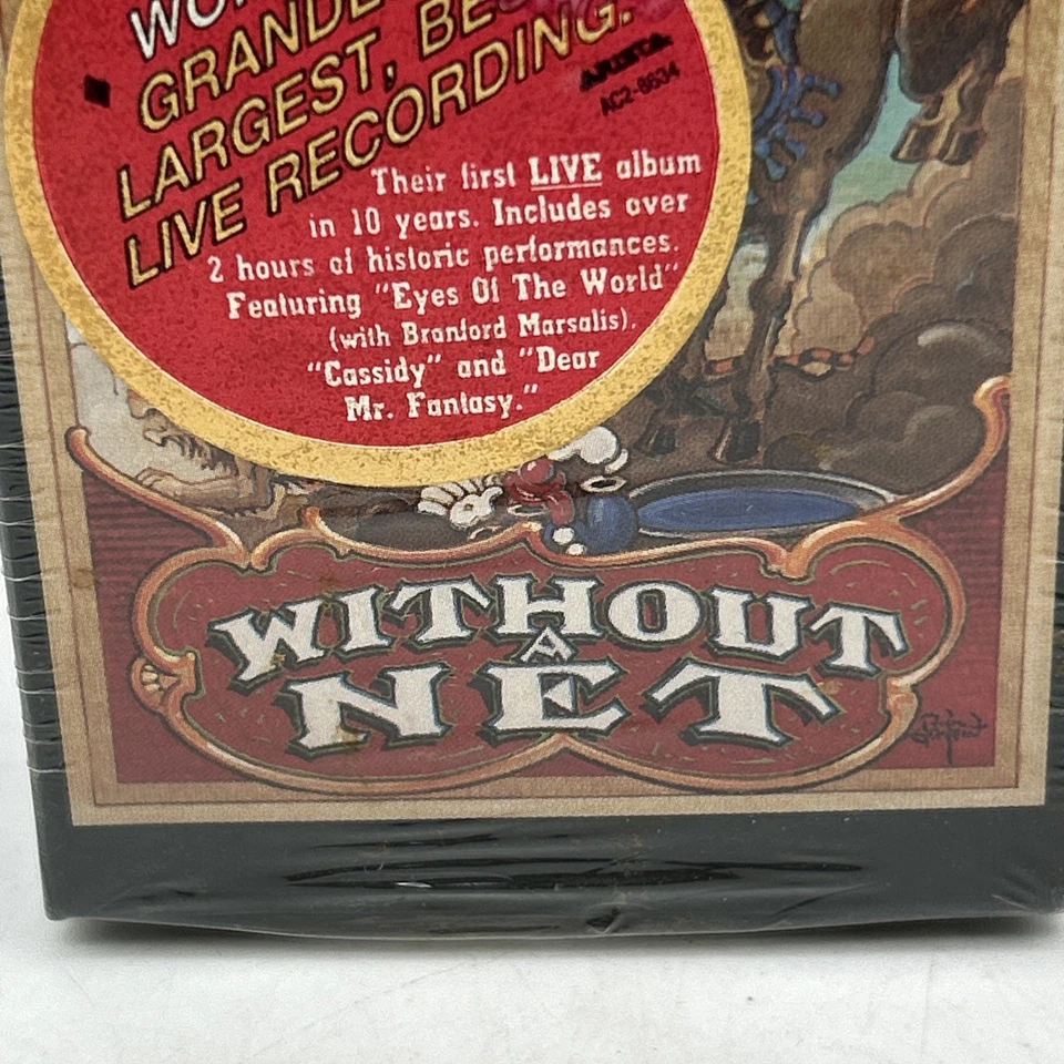 Grateful Dead Without A Net 2-Cassette Set Live 1990 Arista AC2-8634 Vtg Sealed - Image 3 of 4