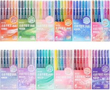 72 Colors, Glitter Gel Pens, 1.0mm Tip, Sparkly Markers, Adult Coloring, Drawing