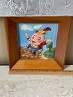 1950's 3D VACU FORM NURSERY RHYMES FRAMED PICTURE  "HUMPTY DUMPTY" **7" X 7.5" — photo 5