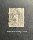 US Stamp #70 Used w/Rare “Star” Fancy Cancel CV$350.00+