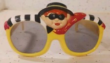 Vintage 1987 Mcdonalds Mcdonaldland Kid's Size Yellow Hamburglar Sunglasses
