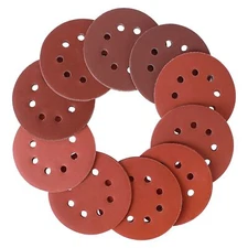 120PCS 5inch Hook & Loop A/O 8-Hole Sanding Discs 800-2000 Grit For Wood & Metal