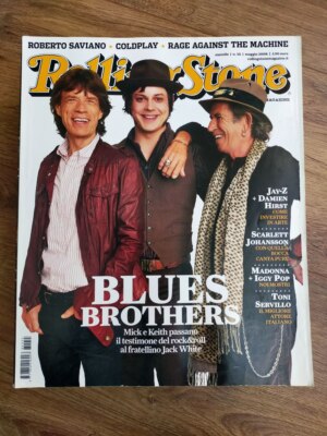 Jack White Mick Jagger Keith Richards Rolling Stone Magazine IT Nr. 55 Mai 2008