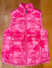 XERSION: Girl's Pink Puffer Vest, Size M 8