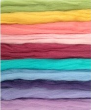 100% Merino Wool Tops/roving for needle & wet felting - 6/20gm packs