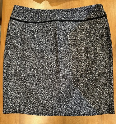IMNYC Black and White Geo Flecked Formal Womens Skirt Size L - 21  L  36  W
