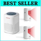 Versatile Home Security Motion Alarm - 2 Detectors + Receiver with 1000ft Range