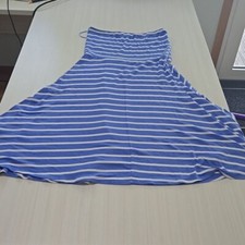 Rickis Medium Strapless Dress blue and white stripe