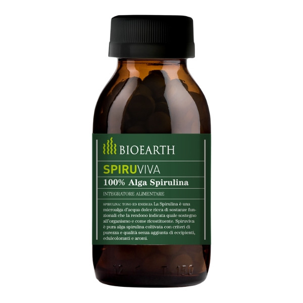 Integratore alimentare Alga Spirulina - Spiruviva Bioearth - 540 Compresse