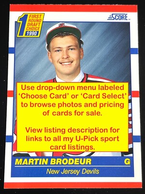 Hockey 1990-91 SCORE Set (241-440) - U PICK - Premium Sharp Cards - NRMT to MINT