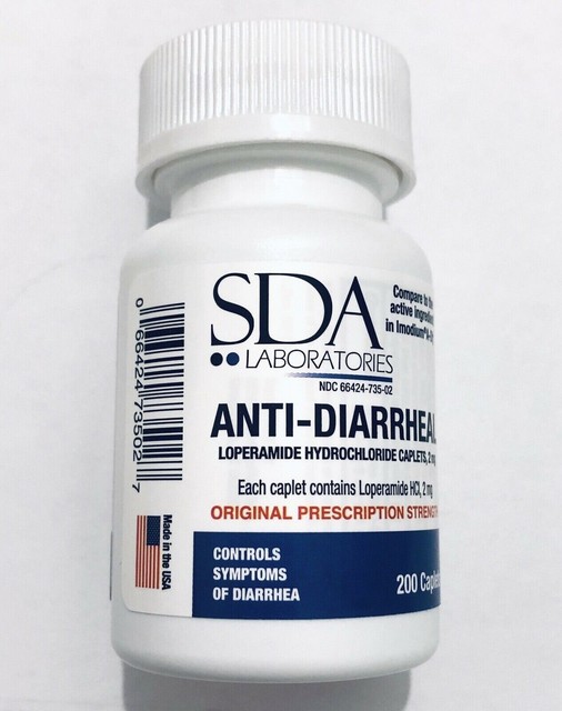 AntiDiarrheal HCI 2mg 200 Caplets By SDA LABS, MADE IN USA. eBay