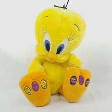 Vintage 10" Tweety Bird Warner Bros Studio Store 2000 Plush Radio WORKS  