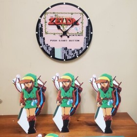 Link cutout stand up standee 1 foot tall ▲ Legend of Zelda ▲ Retro NES game room