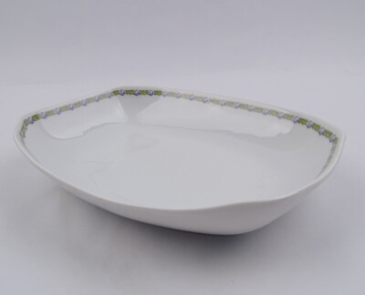 Rosenthal Jugendstil Hortense Else Schale 21,5 blaue Blumenranke Porzellan 1906