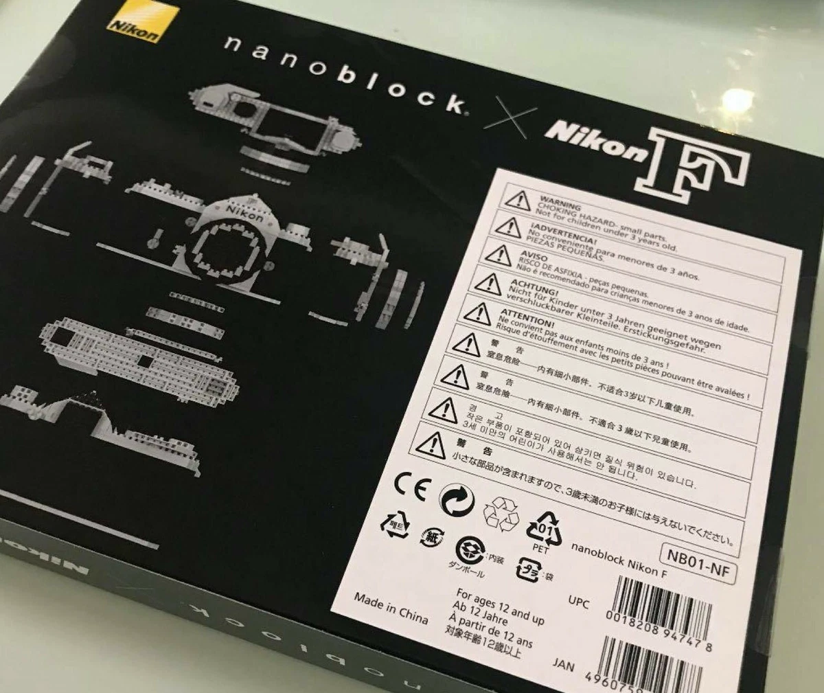 Nanoblock Nano Block X Nikon F Camera NB01-NF Rare From Japan