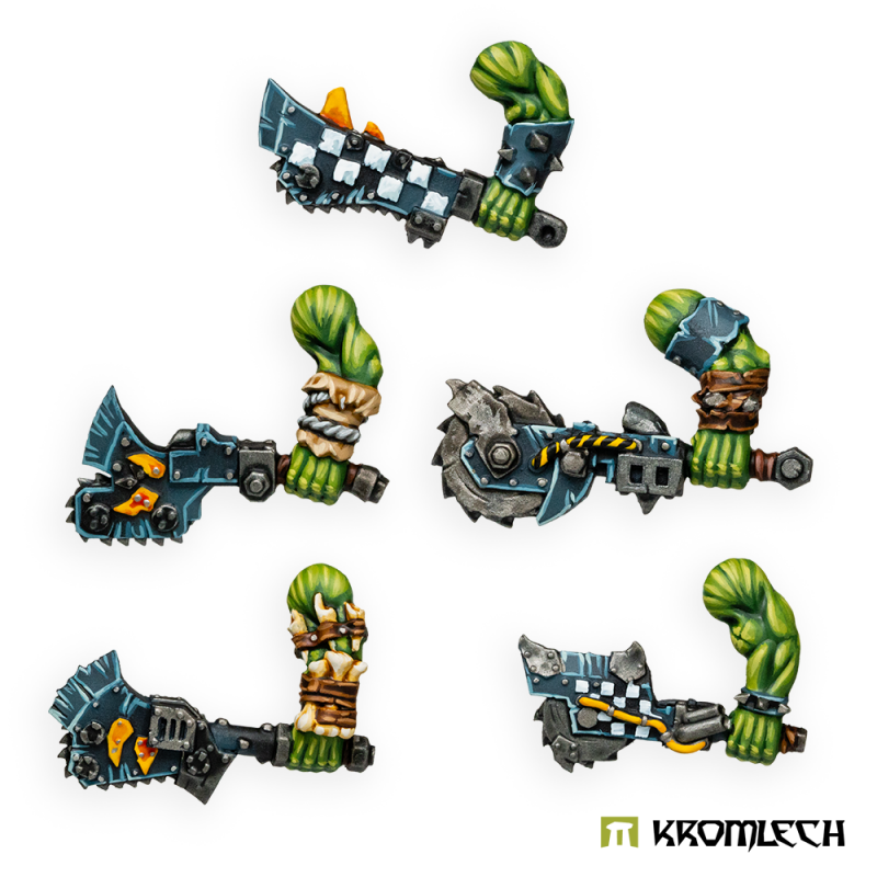 Kromlech Orc Wild Tribez Melee Weapons (5) Brand New KRCB318