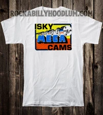 Retro Hot Rod Tee T Shirt Drag Race Crane Speed Shop Isky Iskenderian Mega Cams