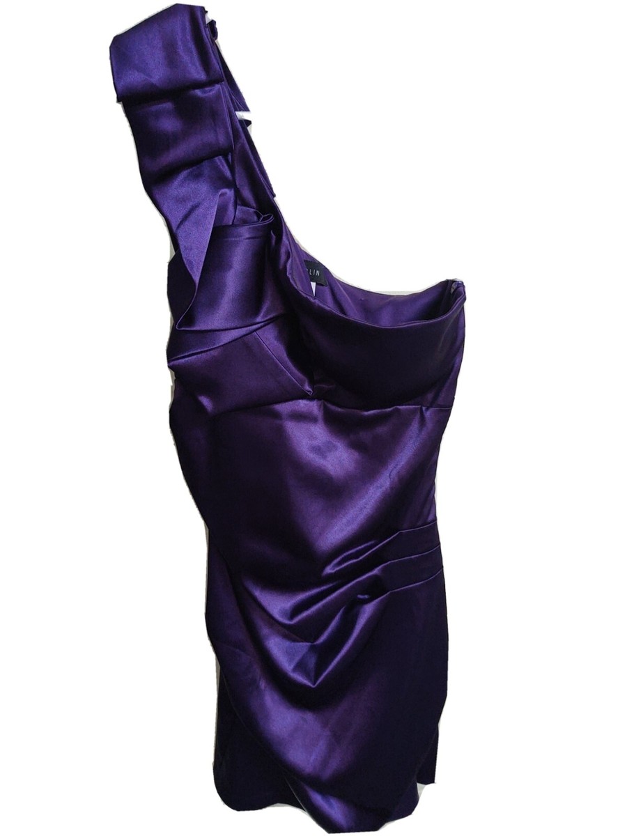 purple one shoulder dress short Mini Dress One Shoulder Lavender Dress Light Purple One Shoulder Dress  Purple One Shoulder Sequin Short