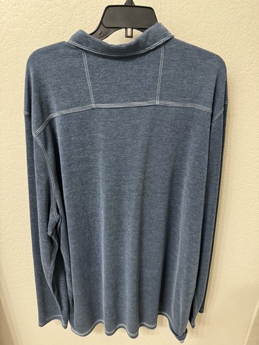Tommy Bahama Men’s Paradise Cove Polo LS BT Sz 3XLT Caspian Sea NWT $118 - Picture 6 of 6