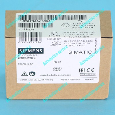 1PC NEW FOR SIEMENS 6ES7972-0BA12-0XA0 PROFIBUS Connector Free SHIP