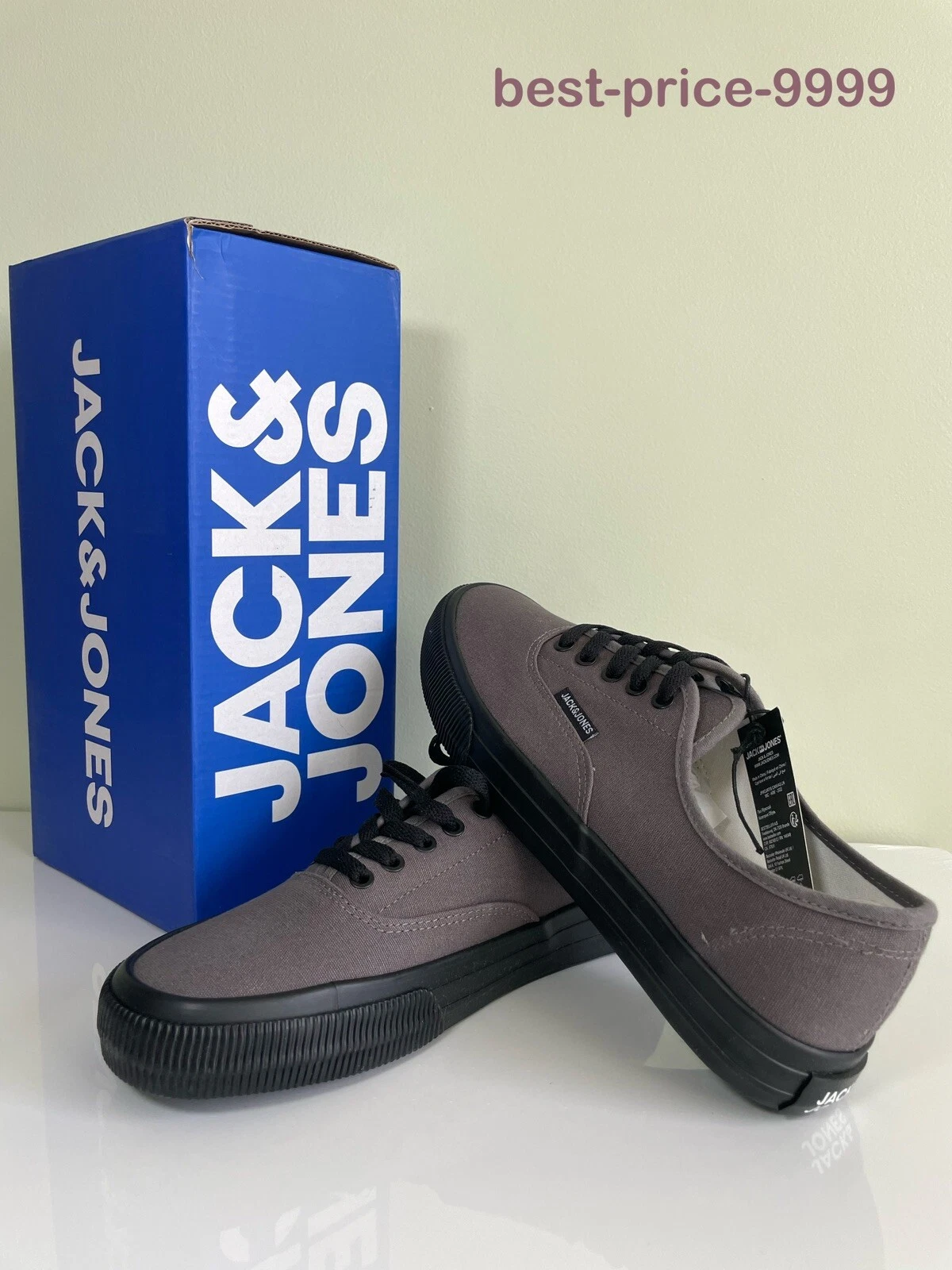 Jack Jones - US7/ US8 - Canvas Sneakers Trainers Men's Shoes - NEW