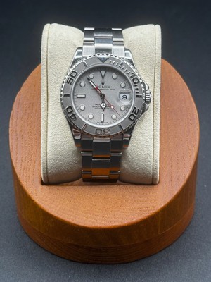 Rolex Yacht-Master 168622 Silver Oyster Bracelet with Silver Bezel 