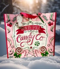 TJ MAXX CHRISTMAS NORTH POLE REUSABLE TOTE BAG