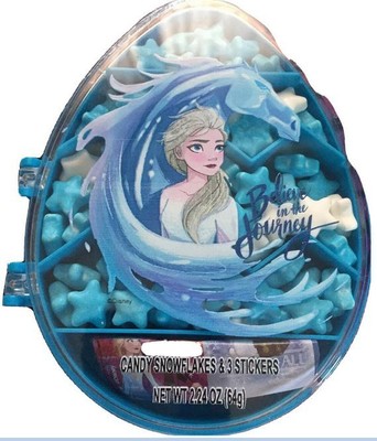 Disney Frozen II Elsa Olaf Candy Snowflakes Stickers 2.24 oz Easter Basket