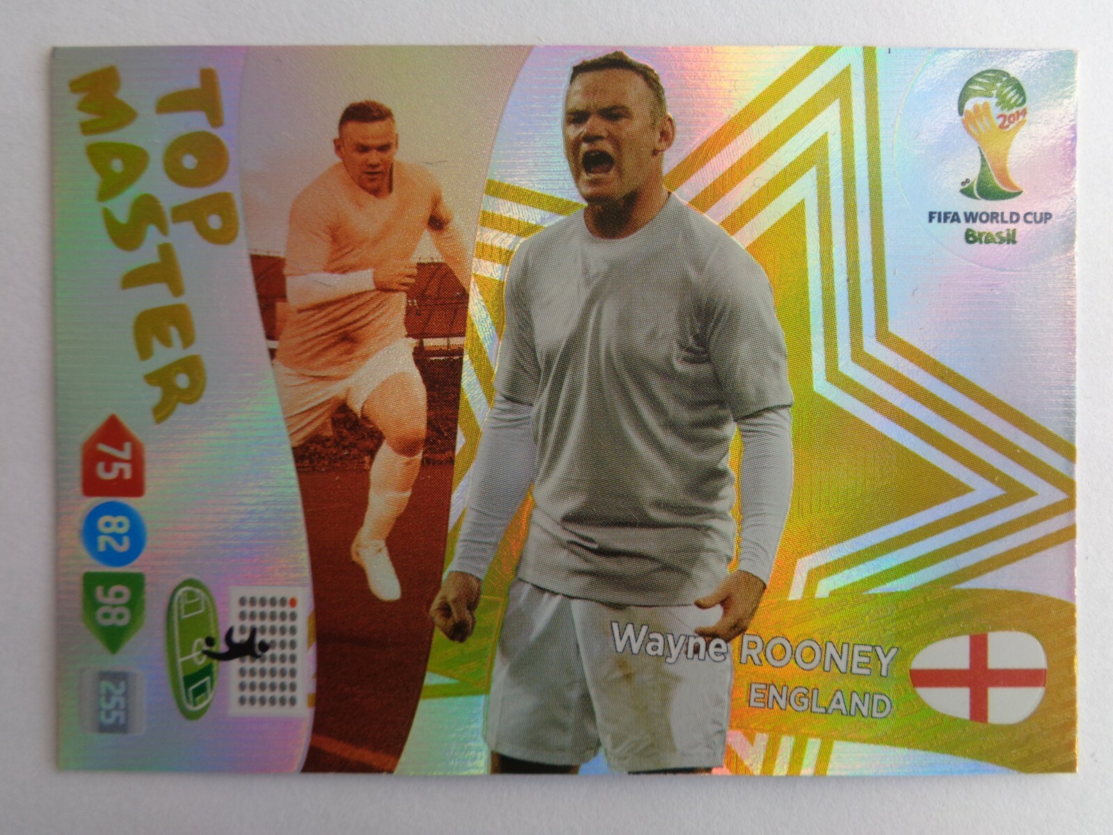 Wayne ROONEY England Panini Adrenalyn XL World cup 2014 Top Master card RARE