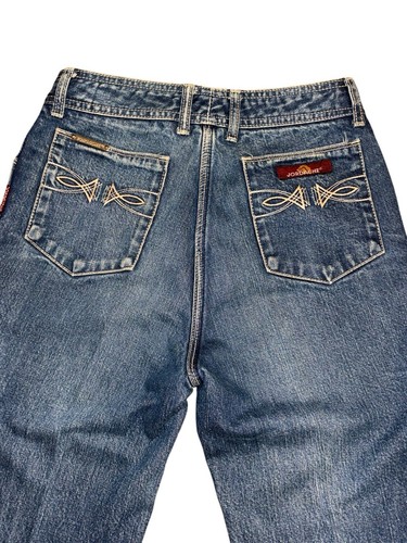 Vtg Jordache Jeans High Rise Wide Leg Blue Horse Head 31 L Measures 30x29 - Picture 7 of 7