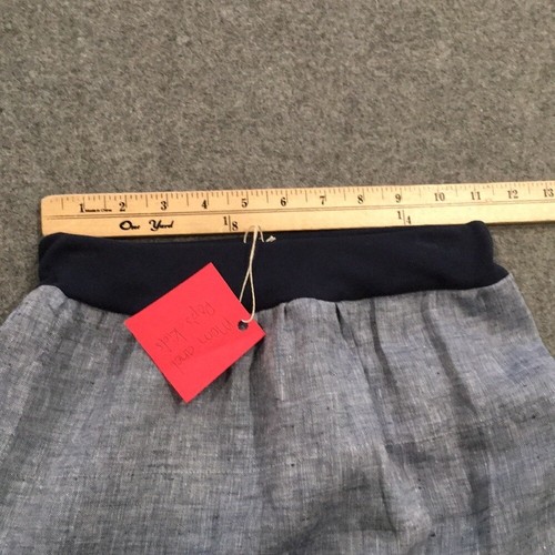 Skirt 100% Cotton Girls Sz M 8 Blue Chambray Ruffle Tiered Maxi Mom & Pop's Kids - Picture 6 of 8
