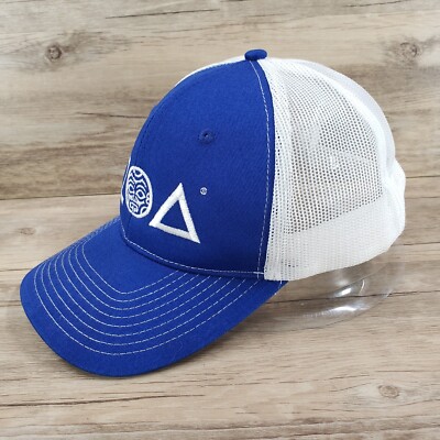 Blue and White ZOA Energy Trucker Hat ZOA Energy Blue/White Snapback Baseball Cap Hat Dwayne The  main image 2