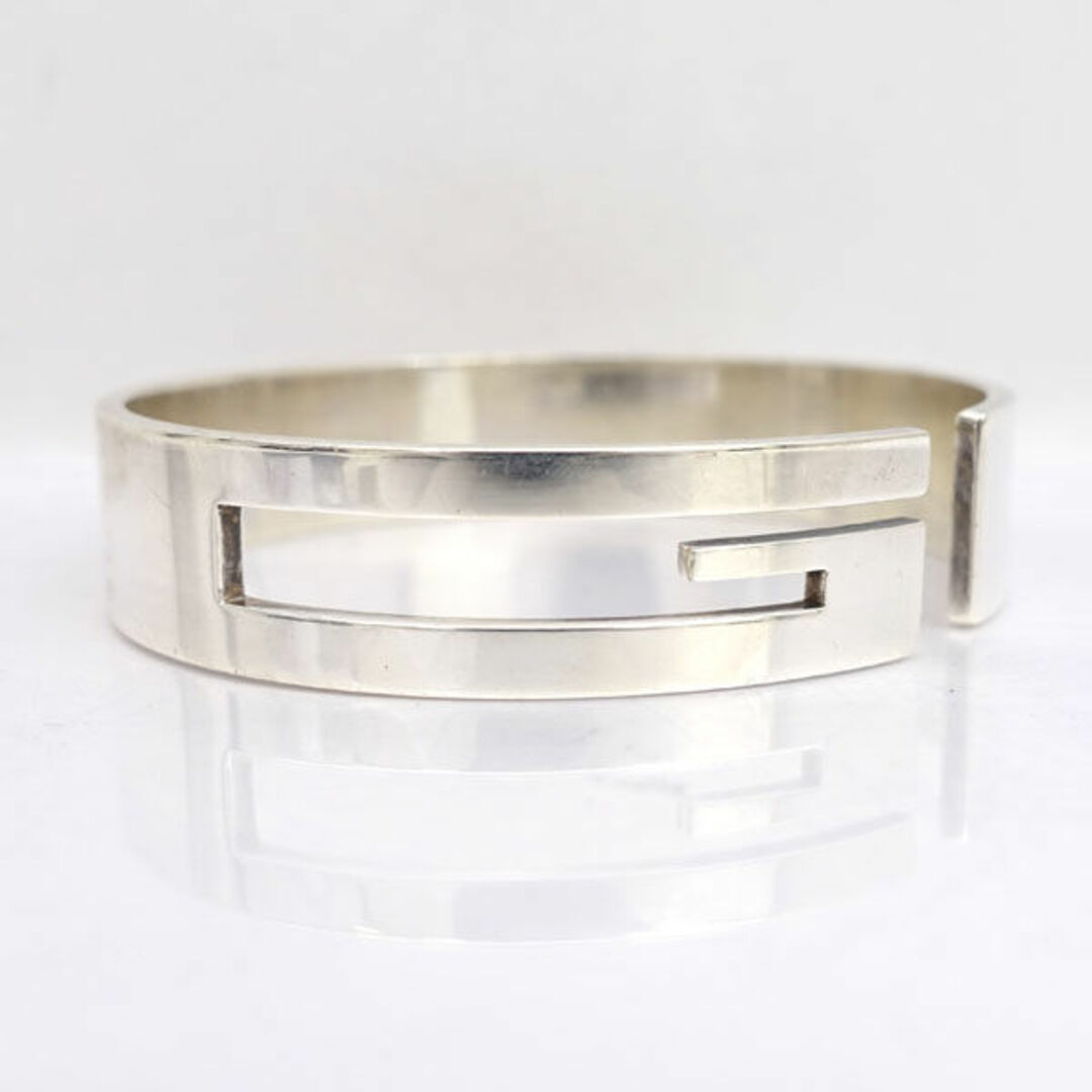 【美品/希少】GUCCI バングル ラージ ヴィンテージ カットアウト 925 Gucci Cut Out G Logo Large Bangle Bracelet 925 [0220497790