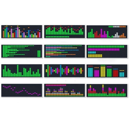 Music Spectrum Indicator VU-Meter RGB Audio Level Display Amp Lifier Boards New - Picture 3 of 10