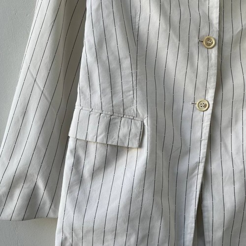 Jil Sander Wool Blazer - Women's Minimalist Tailored Jacket White Size 40 - Picture 7 of 16