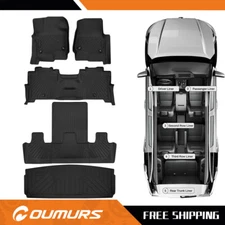 5PCS Floor Mats Cargo Liner for 2018-2024 Ford Expedition All Weather Protection