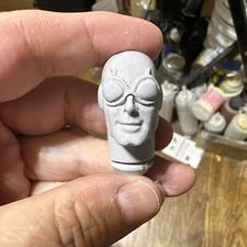 Mego FTC Zica DC Retro Custom Blue Beetle Head For 8” Action Figure 1/9 V3 Kord