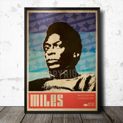 Miles Davis Kunst Poster Musik Jazz Blue Note Coltrane Sun Ra miles davis