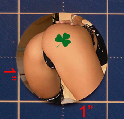 FOUR LEAF CLOVER LUCKY HOTTIE GOLF BALL MARKER