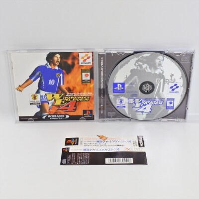 PS1 WORLD SOCCER JIKKYO WINNING ELEVEN 4 PES Spine Playstation für JP p1
