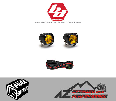 BAJA DESIGNS S1 | Pair Amber Wide Cornering LED Light Set | 387815