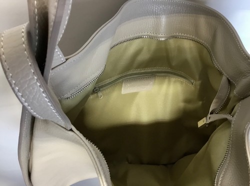 Rucksack Tasche 2 in 1 Schultertasche ✅neu Echt Leder Taupe Rucksacktasche - Bild 3 von 5