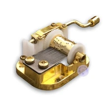 Play "Memory" Music Box Parts Mechanism Hand Crank Sankyo Musical Movement