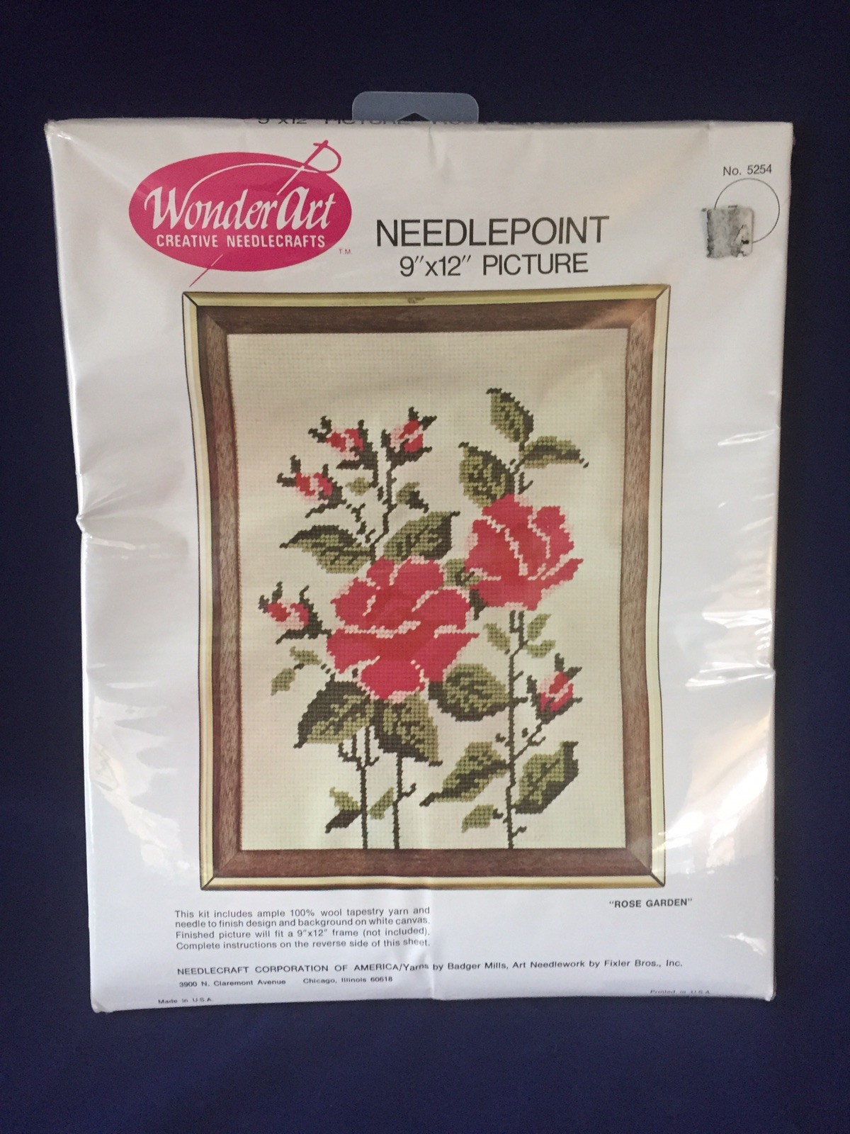 Vtg Rose Crewel Embroidery Kit New In Package eBay