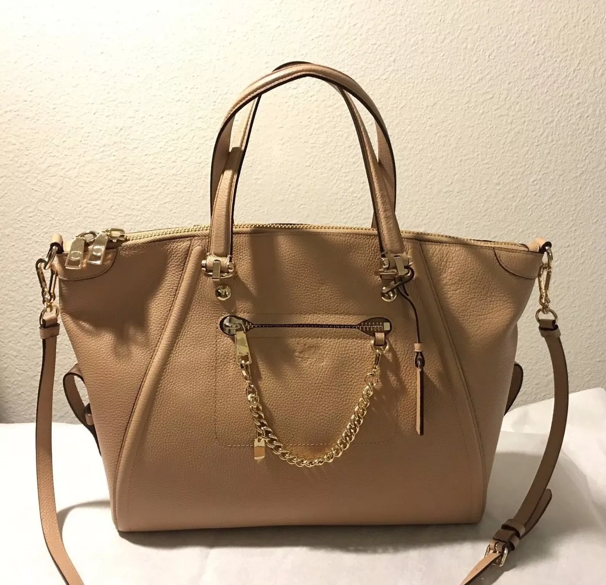 Prairie satchel top in pebble leather