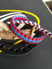 Archery patriotic Red, White Blue bow wrist bling sling strap free ship