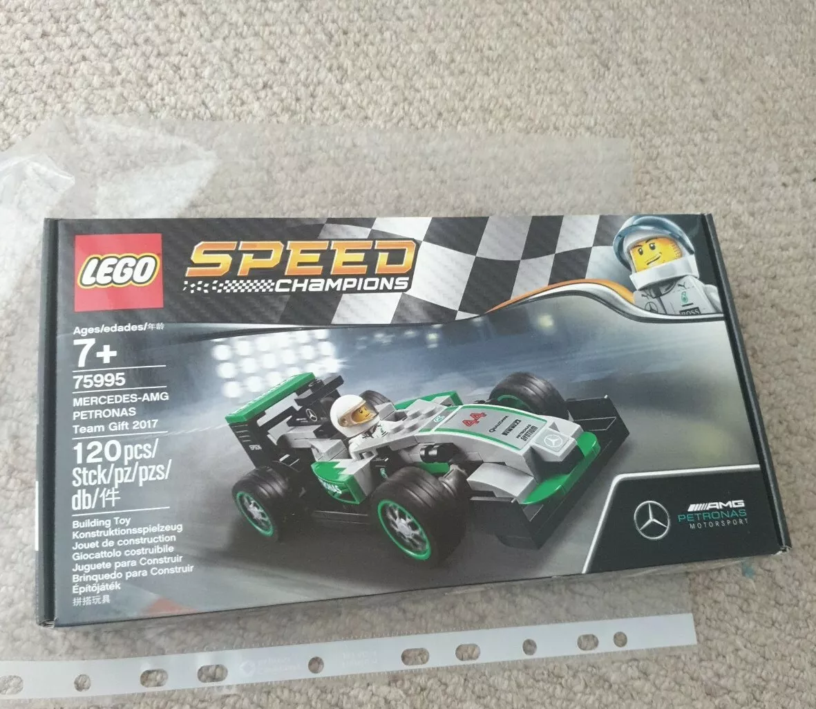 Lego 75995 Mercedes AMG Petronas Team Gift 2017 Speed Champions Lewis  Hamilton