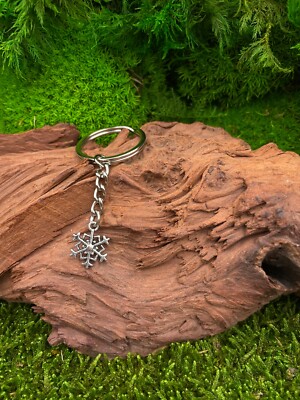 Miniblings Flocon De Neige Porte-clé Porte-clés Hiver Fleur Glace - Bijoux à La Mode Main I I Pendentif Trousseau De Clés Porte-clef