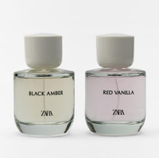ZARA Red Vanilla + Black Amber 2 x 90ml Duo Set EDT Spray Fragrance Brand New