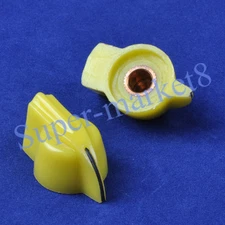 5PCS Chicken Head Knob for Effect Bass Pedal Amp Yellow